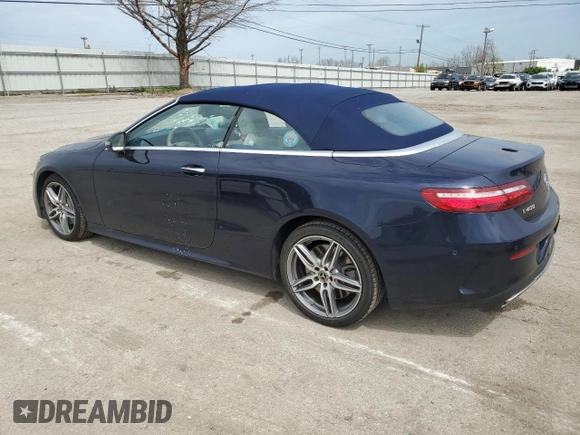 2018 Mercedes-Benz E-Class E 400 with VIN WDD1K6GB2JF052758, listed as a Copart auction lot 50656174 with 36,736 mi miles. Bid and sale history available at carsss.com. Image 2.