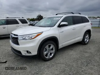 2016 Toyota Highlander Hybrid Limited with VIN 5TDDCRFH2GS014726, listed as a Copart auction lot 50967815 with 36,142 mi miles and Salvage Title. Bid and sale history available at carsss.com. Image 1.