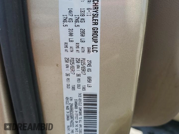 2011 Chrysler Town & Country Limited z VIN 2A4RR6DG5BR746552, wystawiony jako Copart lot #56215685 z przebiegiem 143 505 mil mil oraz Szkoda całkowita • Salvage title. Historia ofert i sprzedaży dostępna na DreamBid. Obrazek 14.