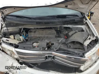 2013 Honda Odyssey EX-L with VIN 5FNRL5H62DB048370, listed as a Copart auction lot 63013465 with 129,552 mi miles and Salvage title. Bid and sale history available at DreamBid. Image 12.