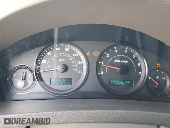 2005 Jeep Grand Cherokee Laredo with VIN 1J4HR48N75C639122, listed as a Copart auction lot 54394425 with 206,481 mi miles and Salvage title. Bid and sale history available at DreamBid. Image 9.