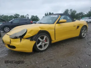 2002 Porsche Boxster with VIN WP0CA29802U623712, listed as a Copart auction lot 60972405 with 99,584 mi miles and Salvage title. Bid and sale history available at DreamBid. Image 1.