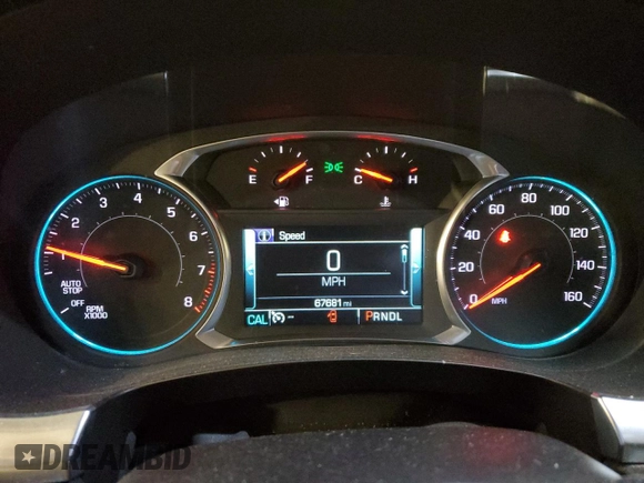 2019 Chevrolet Traverse LT Leather with VIN 1GNEVHKW5KJ205714, listed as a Copart auction lot 51949865 with 67,681 mi miles and Salvage Title. Bid and sale history available at carsss.com. Image 9.