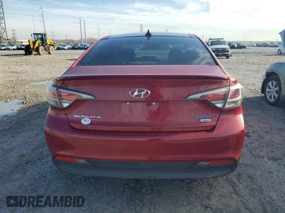 2016 Hyundai Sonata Hybrid Limited with VIN KMHE34L18GA021946, listed as a Copart auction lot 46665355 with 118,513 mi miles and Salvage Title. Bid and sale history available at carsss.com. Image 6.