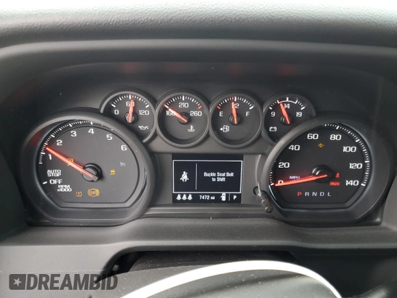 2024 Chevrolet Silverado 1500 Custom Trail Boss with VIN 3GCPDCEK4RG251868, listed as a Copart auction lot 43393145 with 7,472 mi miles and Salvage Title. Bid and sale history available at carsss.com. Image 9.