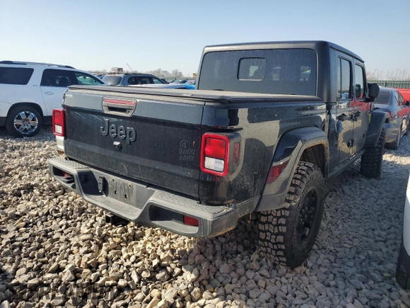 2021 Jeep Gladiator Willys with VIN 1C6HJTAG5ML576384, listed as a Copart auction lot 45904365 with 26,171 mi miles and Salvage title. Bid and sale history available at DreamBid. Image 3.