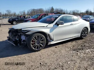 2018 Infiniti Q60 RED SPORT 400 with VIN JN1FV7EL7JM630411, listed as a Copart auction lot 48046585 with 18,629 mi miles and Salvage Title. Bid and sale history available at carsss.com. Image 1.