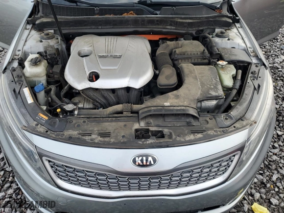 2015 Kia Optima Hybrid with VIN KNAGM4AD1F5083832, listed as a Copart auction lot 48235105 with 163,214 mi miles and Salvage Title. Bid and sale history available at carsss.com. Image 11.