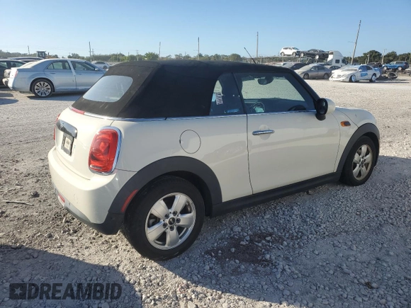 2019 MINI Convertible Cooper with VIN WMWWG5C59K3D01832, listed as a Copart auction lot 87505905 with 42,666 mi miles and Non repairable. Bid and sale history available at DreamBid. Image 3.