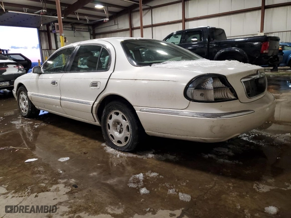 2002 Lincoln Continental with VIN 1LNHM97V82Y679836, listed as a Copart auction lot 89309585 with 96,773 mi miles and Salvage Title. Bid and sale history available at carsss.com. Image 2.