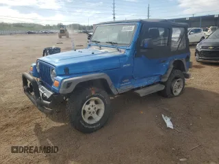 2003 Jeep Wrangler Sport z VIN 1J4FA49S53P350281, wystawiony jako Copart lot #56634005 z przebiegiem 158 974 mil mil oraz Szkoda całkowita • Salvage title. Historia ofert i sprzedaży dostępna na DreamBid. Obrazek 1.