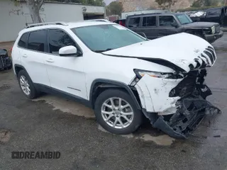 2015 Jeep Cherokee Latitude with VIN 1C4PJMCB1FW751758, listed as a IAAI auction lot 41767154 with 160,349 mi miles. Bid and sale history available at carsss.com. Image 1.