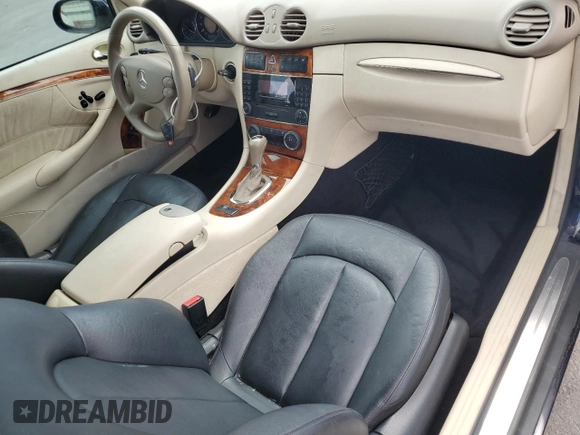 2005 Mercedes-Benz CLK 500 with VIN WDBTK75G65T040674, listed as a Copart auction lot 59931775 with 672 mi miles and Clean title. Bid and sale history available at DreamBid. Image 8.