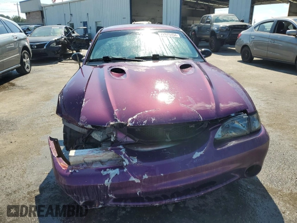 1997 Ford Mustang Cobra with VIN 1FALP47V0VF117976, listed as a Copart auction lot 72975454 with 165,076 mi miles and Salvage Title. Bid and sale history available at carsss.com. Image 5.