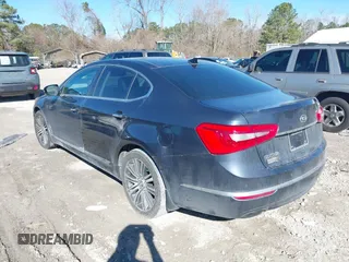 2015 Kia Cadenza Premium with VIN KNALN4D79F5170489, listed as a IAAI auction lot 41688482 with 158,340 mi miles. Bid and sale history available at carsss.com. Image 3.