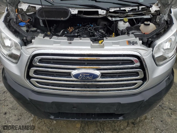 2016 Ford Transit Wagon XL with VIN 1FBZX2ZG8GKB05385, listed as a Copart auction lot 44406105 with 0 mi miles and Salvage Title. Bid and sale history available at carsss.com. Image 12.