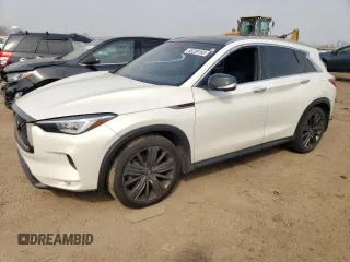 2020 Infiniti QX50 LUXE with VIN 3PCAJ5M37LF120726, listed as a Copart auction lot 45239163 with 26,185 mi miles. Bid and sale history available at carsss.com. Image 1.