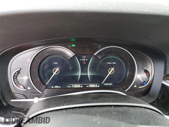 2019 BMW 5 Series 530i with VIN WBAJA5C53KWW30663, listed as a Copart auction lot 52177985 with 116,233 mi miles and Salvage Title. Bid and sale history available at carsss.com. Image 9.