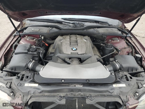 2007 BMW 7 Series 750Li with VIN WBAHN83567DT69696, listed as a Copart auction lot 44315195 with 0 mi miles and Non Repairable. Bid and sale history available at carsss.com. Image 11.