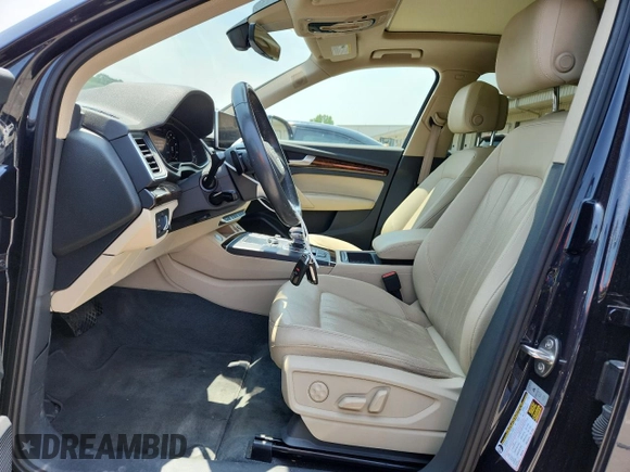 2018 Audi Q5 Premium Plus with VIN WA1BNAFY0J2173269, listed as a Copart auction lot 59921775 with 56,117 mi miles and Salvage title. Bid and sale history available at DreamBid. Image 7.