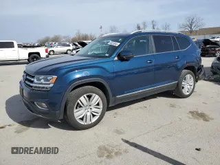 2019 Volkswagen Atlas SEL z VIN 1V2ER2CA7KC609601, wystawiony jako Copart lot #49333045 z przebiegiem 76 179 mil mil oraz Szkoda całkowita • Salvage title. Historia ofert i sprzedaży dostępna na DreamBid. Obrazek 1.
