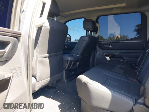 2024 Toyota Tundra Limited Hybrid with VIN 5TFWC5DB5RX059978, listed as a IAAI auction lot 42265346 with 16,882 mi miles and . Bid and sale history available at DreamBid. Image 8.