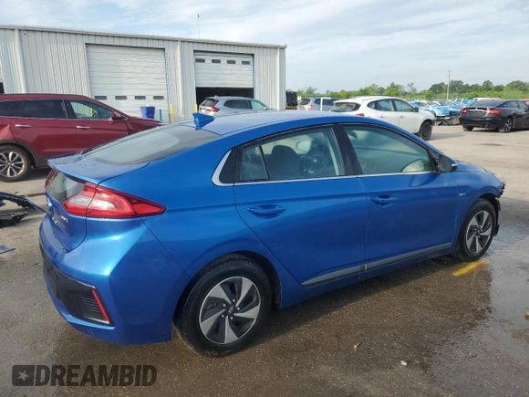 2017 Hyundai Ioniq SEL z VIN KMHC75LC0HU054572, wystawiony jako Copart lot #55042605 z przebiegiem 62 371 mil mil oraz Szkoda całkowita • Salvage title. Historia ofert i sprzedaży dostępna na DreamBid. Obrazek 3.