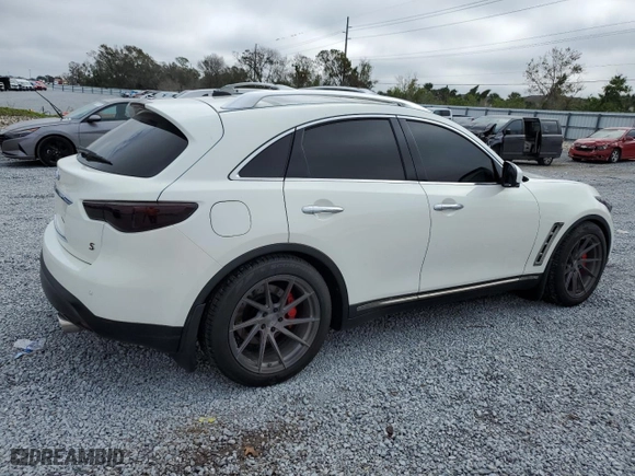 2011 Infiniti FX50 with VIN JN8BS1MW2BM170058, listed as a Copart auction lot 87646095 with NaN miles and Non Repairable. Bid and sale history available at carsss.com. Image 3.