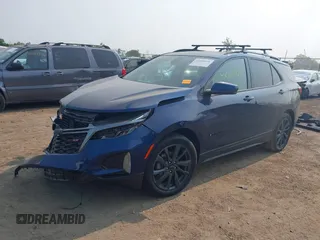 2022 Chevrolet Equinox RS with VIN 3GNAXMEV1NS185324, listed as a IAAI auction lot 42410636 with 44,347 mi miles and . Bid and sale history available at DreamBid. Image 18.