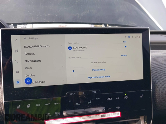 2024 Toyota bZ4X XLE z VIN JTMABACA2RA069207, wystawiony jako IAAI lot #41632667 z przebiegiem 7329 mil mil oraz . Historia ofert i sprzedaży dostępna na DreamBid. Obrazek 19.