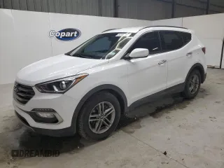 2017 Hyundai Santa Fe 2.4L z VIN 5NMZU3LB7HH043059, wystawiony jako Copart lot #58023185 z przebiegiem 88 258 mil mil oraz Czysty tytuł • Clean title. Historia ofert i sprzedaży dostępna na DreamBid. Obrazek 1.