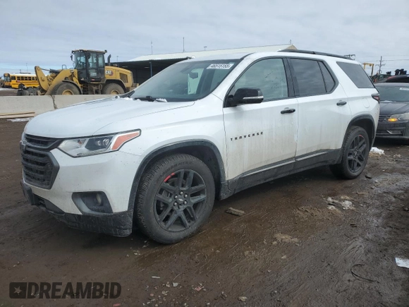 2019 Chevrolet Traverse Premier with VIN 1GNEVKKW4KJ282636, listed as a Copart auction lot 46515155 with 81,897 mi miles and Salvage Title. Bid and sale history available at carsss.com. Image 1.