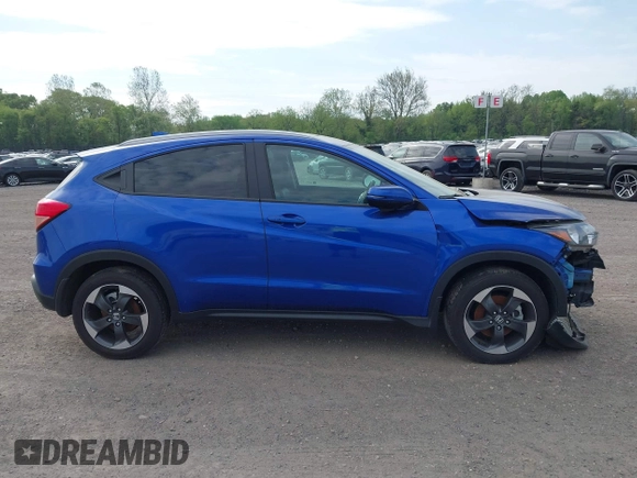 2018 Honda HR-V EX-L Navi with VIN 3CZRU6H76JM705801, listed as a IAAI auction lot 41555125 with 12,729 mi miles. Bid and sale history available at carsss.com. Image 13.