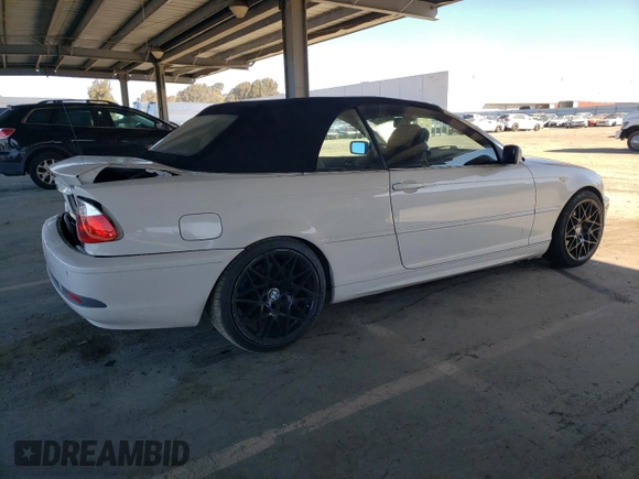 2006 BMW 3 Series 330Ci with VIN WBABW53426PZ41756, listed as a Copart auction lot 50221475 with 129,340 mi miles and Salvage Title. Bid and sale history available at carsss.com. Image 3.