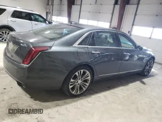 2017 Cadillac CT6 Platinum AWD with VIN 1G6KN5R67HU183399, listed as a Copart auction lot 42323205 with 62,782 mi miles and Salvage title. Bid and sale history available at DreamBid. Image 3.