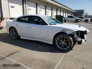 2023 Dodge Charger GT with VIN 2C3CDXHGXPH594683, listed as a Copart auction lot 52516435 with 54,179 mi miles and Salvage Title. Bid and sale history available at carsss.com. Image 4.