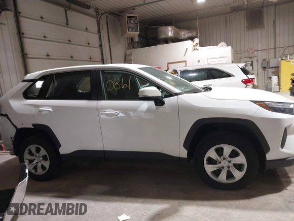 2023 Toyota RAV4 LE with VIN 2T3G1RFV7PC341261, listed as a IAAI auction lot 41950861 with 86,619 mi miles. Bid and sale history available at carsss.com. Image 14.