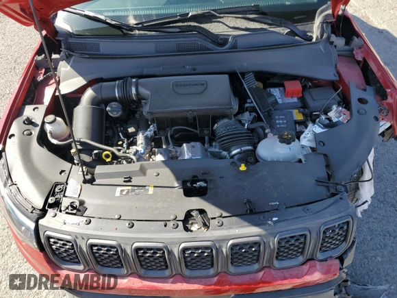2024 Jeep Compass Trailhawk with VIN 3C4NJDDN3RT585348, listed as a Copart auction lot 53339075 with 1,355 mi miles and Salvage title. Bid and sale history available at DreamBid. Image 12.