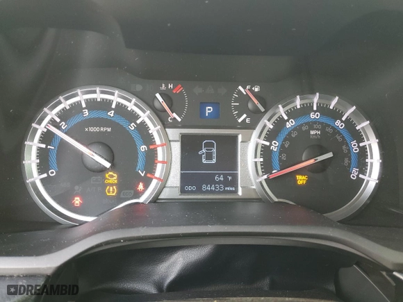 2016 Toyota 4Runner Limited with VIN JTEBU5JR3G5296471, listed as a Copart auction lot 45875885 with 84,433 mi miles and Salvage Title. Bid and sale history available at carsss.com. Image 9.