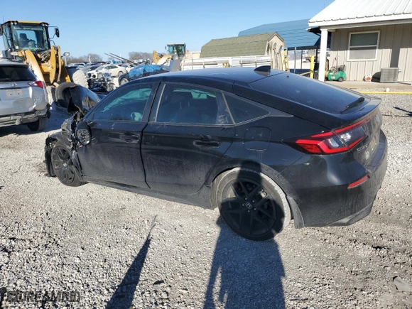 2023 Honda Civic Hatchback Sport with VIN 19XFL2H87PE012834, listed as a Copart auction lot 47489065 with 0 mi miles and Salvage Title. Bid and sale history available at carsss.com. Image 2.