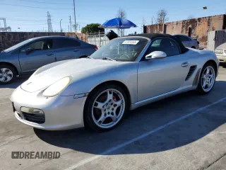 2006 Porsche Boxster S with VIN WP0CB29816U730593, listed as a Copart auction lot 47831555 with 0 mi miles and Clean Title. Bid and sale history available at carsss.com. Image 1.