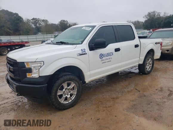 2017 Ford F-150 XL with VIN 1FTEW1EF8HFC06683, listed as a Copart auction lot 87833185 with 206,571 mi miles and Salvage Title. Bid and sale history available at carsss.com. Image 1.