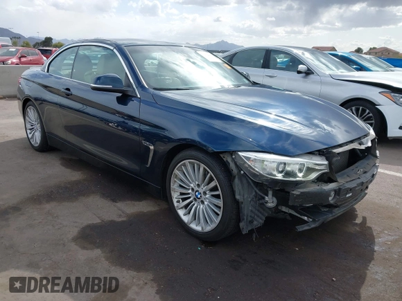 2014 BMW 4 Series 428i with VIN WBA3V5C52EJ968893, listed as a IAAI auction lot 41955531 with 91,090 mi miles and . Bid and sale history available at DreamBid. Image 1.