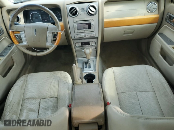 2009 Lincoln MKZ with VIN 3LNHM26T19R635810, listed as a Copart auction lot 58265475 with 192,707 mi miles and Clean title. Bid and sale history available at DreamBid. Image 8.