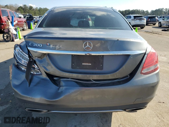 2017 Mercedes-Benz C C 300 with VIN 55SWF4JB9HU190666, listed as a Copart auction lot 43751165 with 122,002 mi miles and Salvage Title. Bid and sale history available at carsss.com. Image 6.