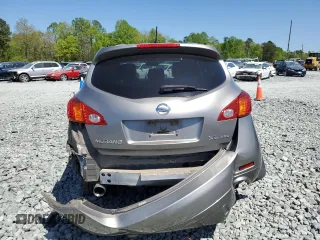2009 Nissan Murano SL with VIN JN8AZ18W29W139280, listed as a Copart auction lot 53636955 with 142,405 mi miles and Salvage Title. Bid and sale history available at DreamBid. Image 6.