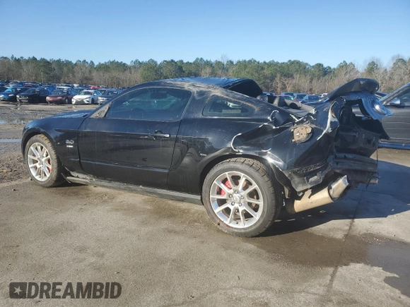 2011 Ford Mustang GT with VIN 1ZVBP8CFXB5148971, listed as a Copart auction lot 43410075 with 150,070 mi miles and Salvage Title. Bid and sale history available at carsss.com. Image 2.