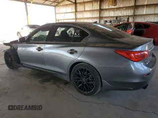2016 Infiniti Q50 with VIN JN1EV7AR9GM346048, listed as a Copart auction lot 54362715 with 120,799 mi miles and Salvage Title. Bid and sale history available at DreamBid. Image 2.