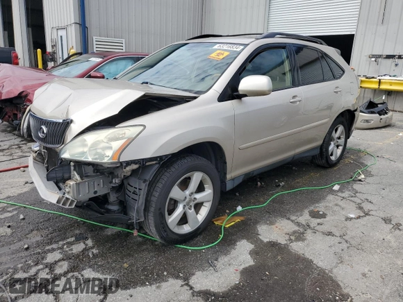 2004 Lexus RX with VIN JTJGA31U640001042, listed as a Copart auction lot 63216834 with 120,153 mi miles and Salvage Title. Bid and sale history available at carsss.com. Image 1.