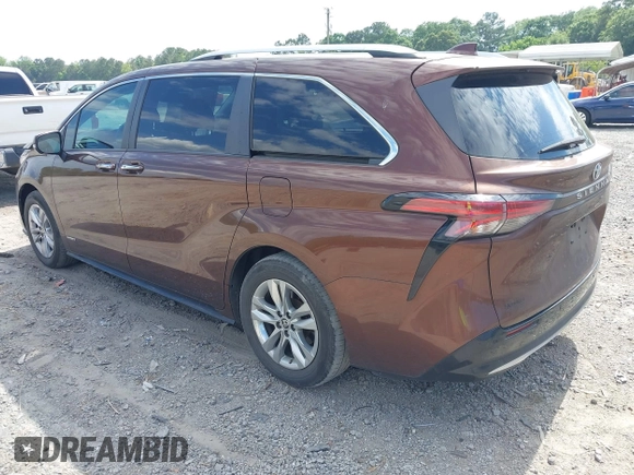 2021 Toyota Sienna Limited z VIN 5TDZRKEC7MS001242, wystawiony jako IAAI lot #42197486 z przebiegiem 99 182 mil mil oraz . Historia ofert i sprzedaży dostępna na DreamBid. Obrazek 3.
